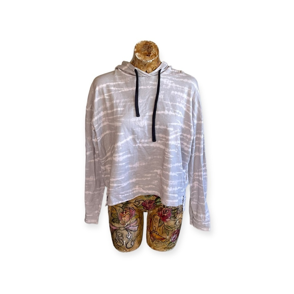 All Saints hoodie top sweater gray pink small casual